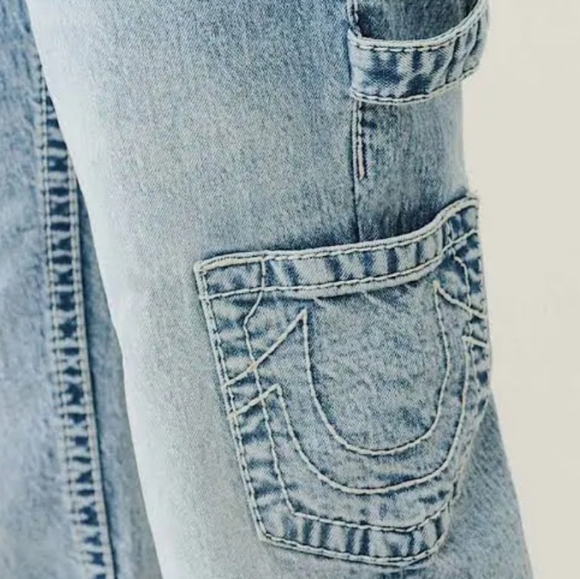 True Religion Women's Ricki Relaxed Big T Relaxed Carpenter Jeans, Size W28 - Picture 11 of 16